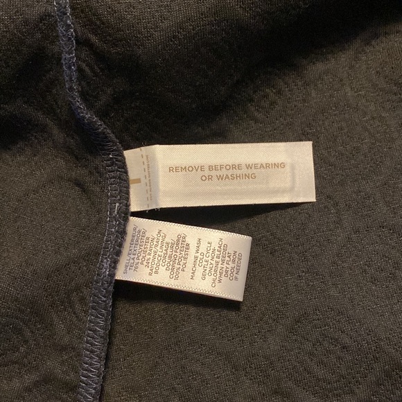 Loft Aline dress. Navy blue patten. Size 6. - Picture 7 of 7